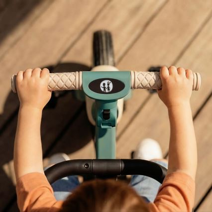 PETITE&MARS - Dětská tříkolka 5v1 TURBO PLUS Misty Green