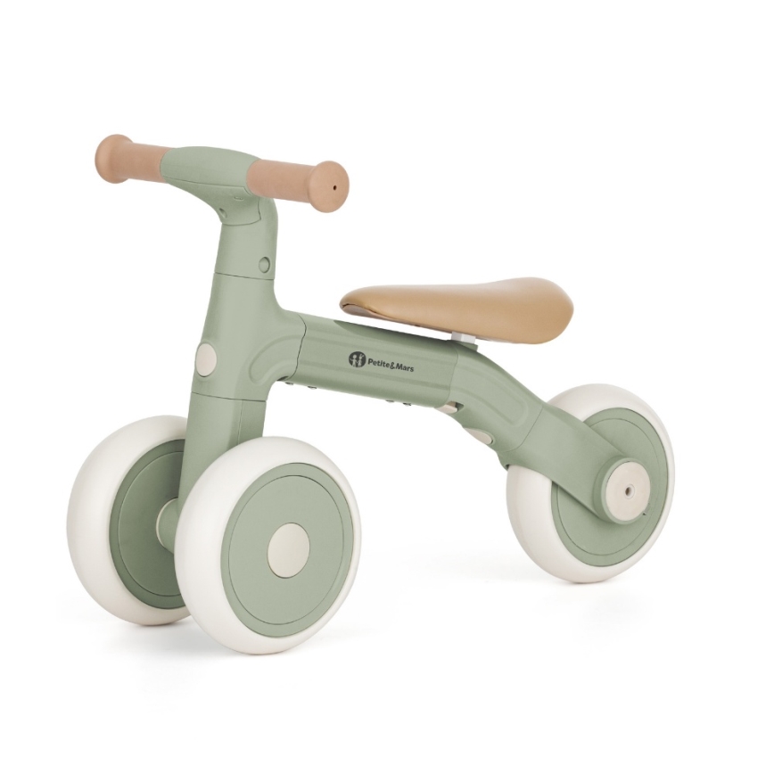 PETITE&MARS - Dětské odrážedlo 3v1 BINGO Sage Leaf