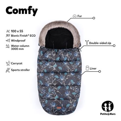 PETITE&MARS - Dětský fusak 4v1 COMFY Glossy Princess/White růžová
