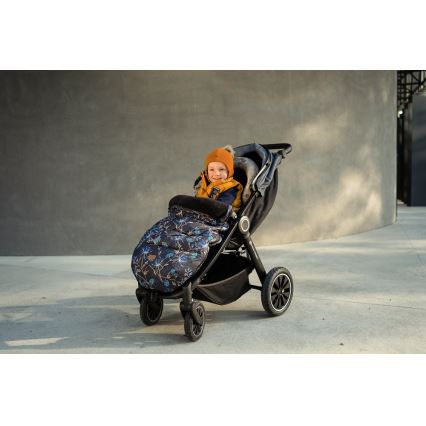 PETITE&MARS - Dětský fusak 4v1 COMFY Stylish Beauty šedá/modrá