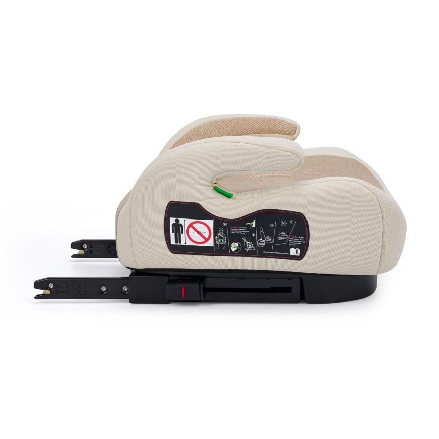 PETITE&MARS - Podsedák do auta OPTIMUS PRO i-Size 125-150 cm (22-36 kg) béžová