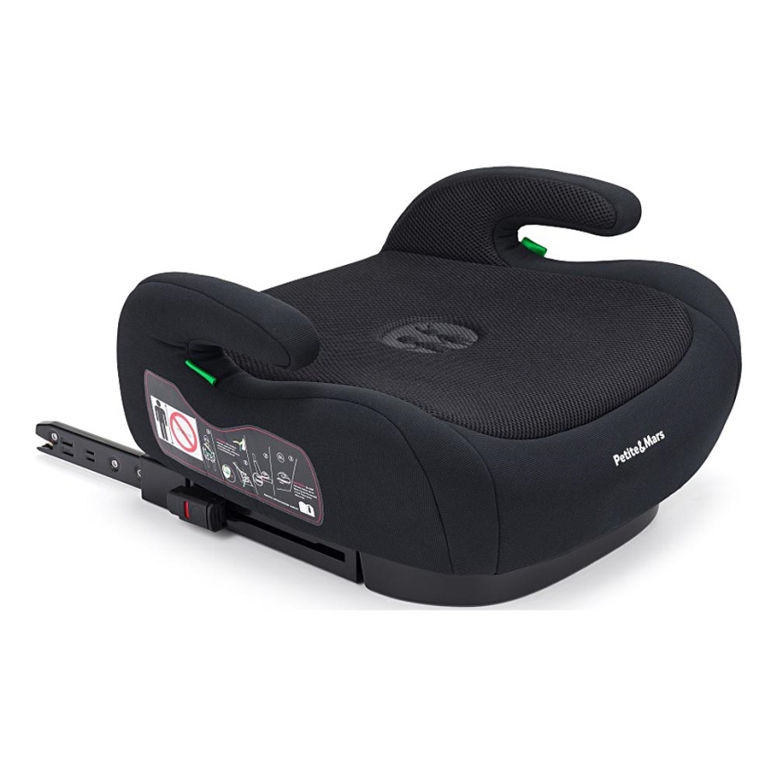 PETITE&MARS - Podsedák do auta OPTIMUS PRO i-Size 125-150 cm (22-36 kg) černá