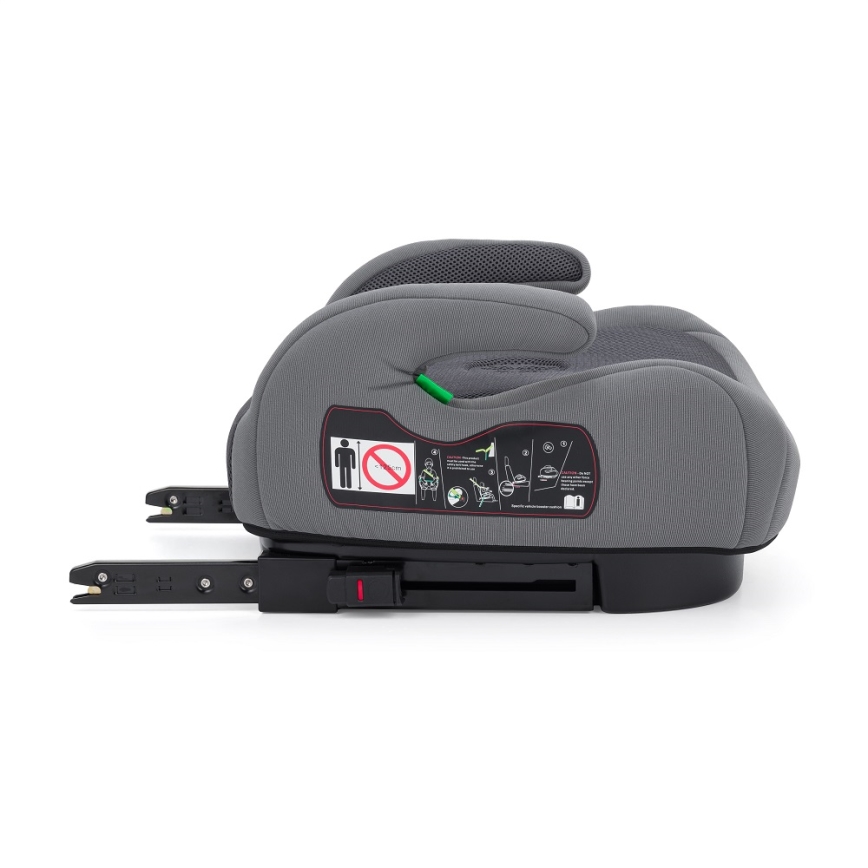 PETITE&MARS - Podsedák do auta OPTIMUS PRO i-Size 125-150 cm (22-36 kg) šedá
