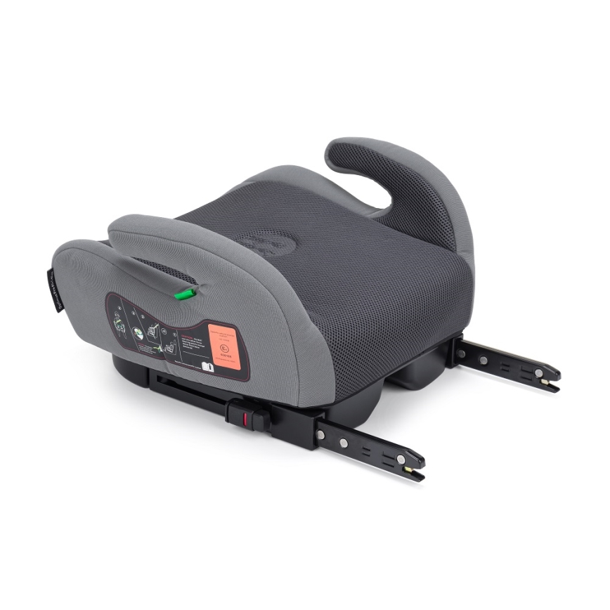 PETITE&MARS - Podsedák do auta OPTIMUS PRO i-Size 125-150 cm (22-36 kg) šedá