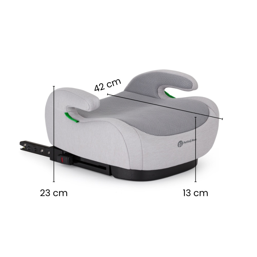 PETITE&MARS - Podsedák do auta OPTIMUS PRO i-Size Air 125-150 cm (22-36 kg) černá