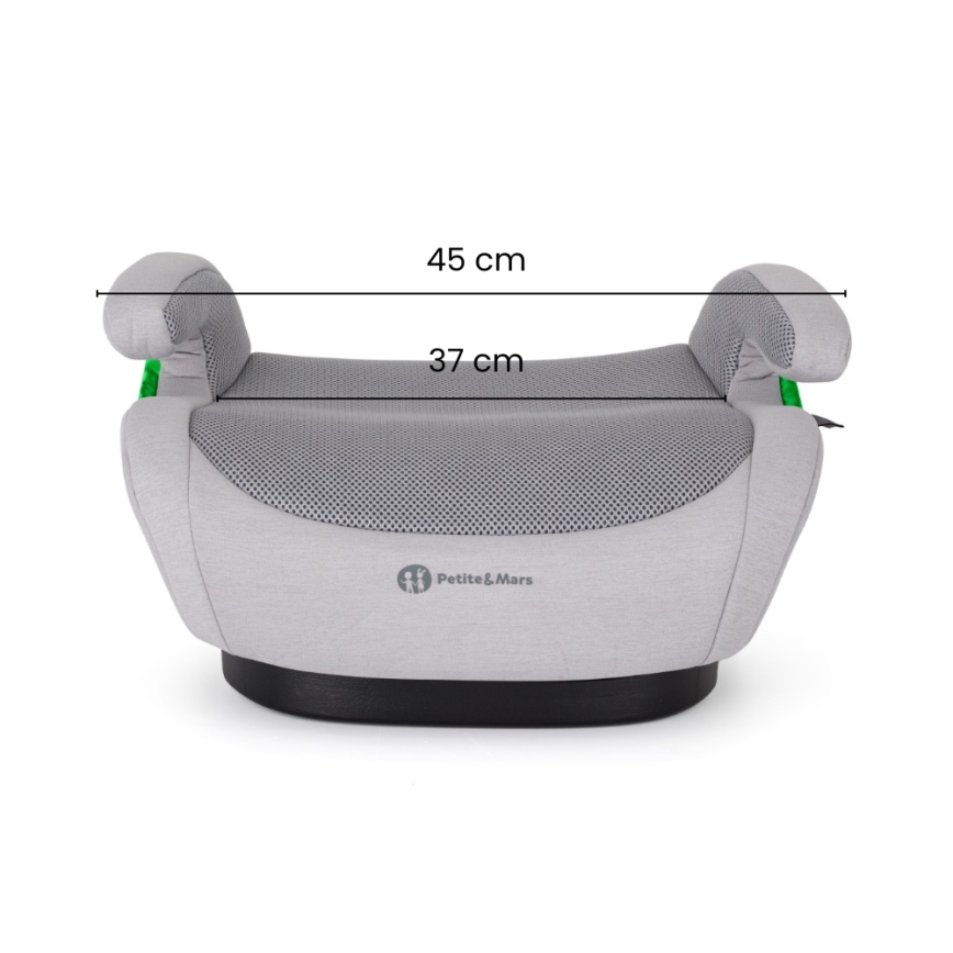 PETITE&MARS - Podsedák do auta OPTIMUS PRO i-Size Air 125-150 cm (22-36 kg) černá