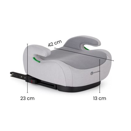 PETITE&MARS - Podsedák do auta OPTIMUS PRO i-Size Air 125-150 cm (22-36 kg) šedá