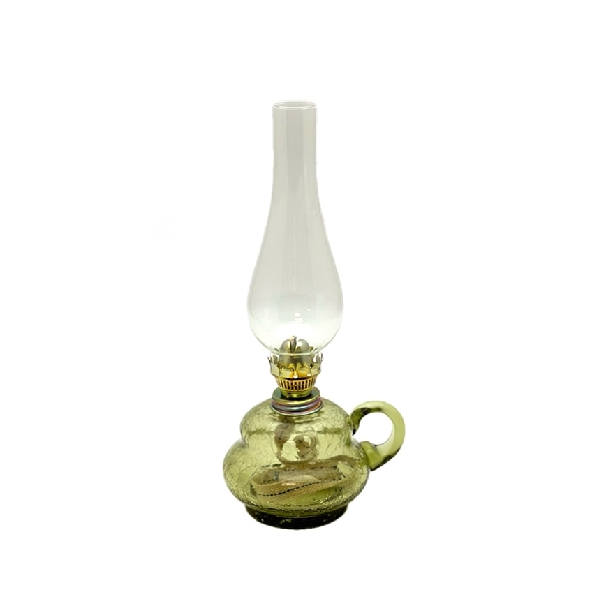 Petrolejová lampa ANNA 33 cm lesní zelená