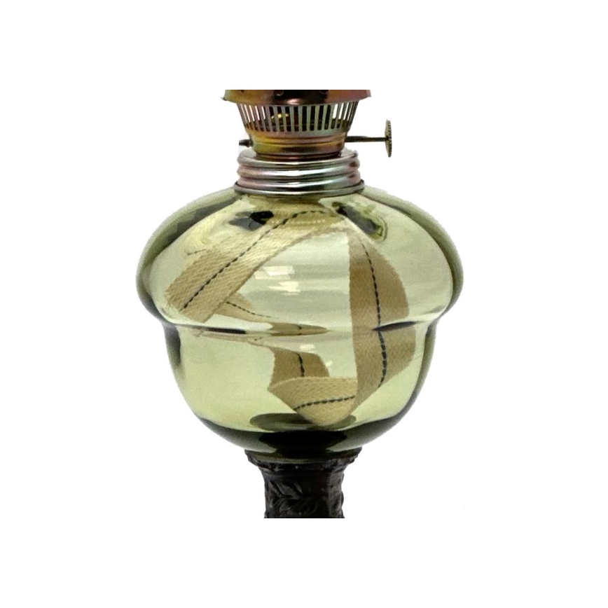 Petrolejová lampa BARBORA 54 cm lesní zelená