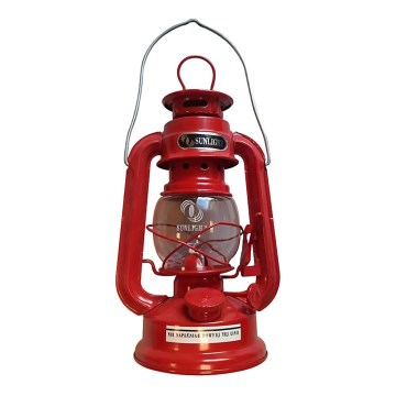 Petrolejová lampa červená