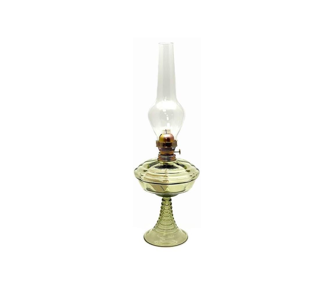 Floriánova huť Petrolejová lampa DROBĚNA 50 cm lesní zelená FL0003