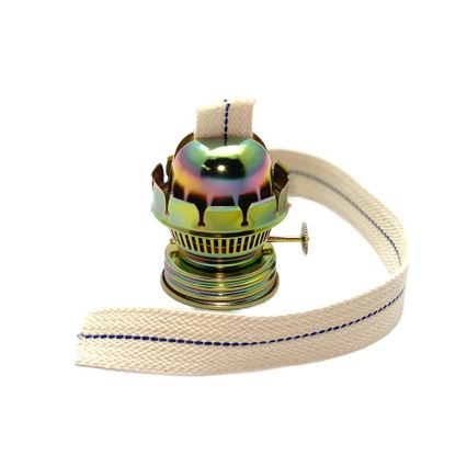 Petrolejová lampa KLÁRA 34 cm lesní zelená