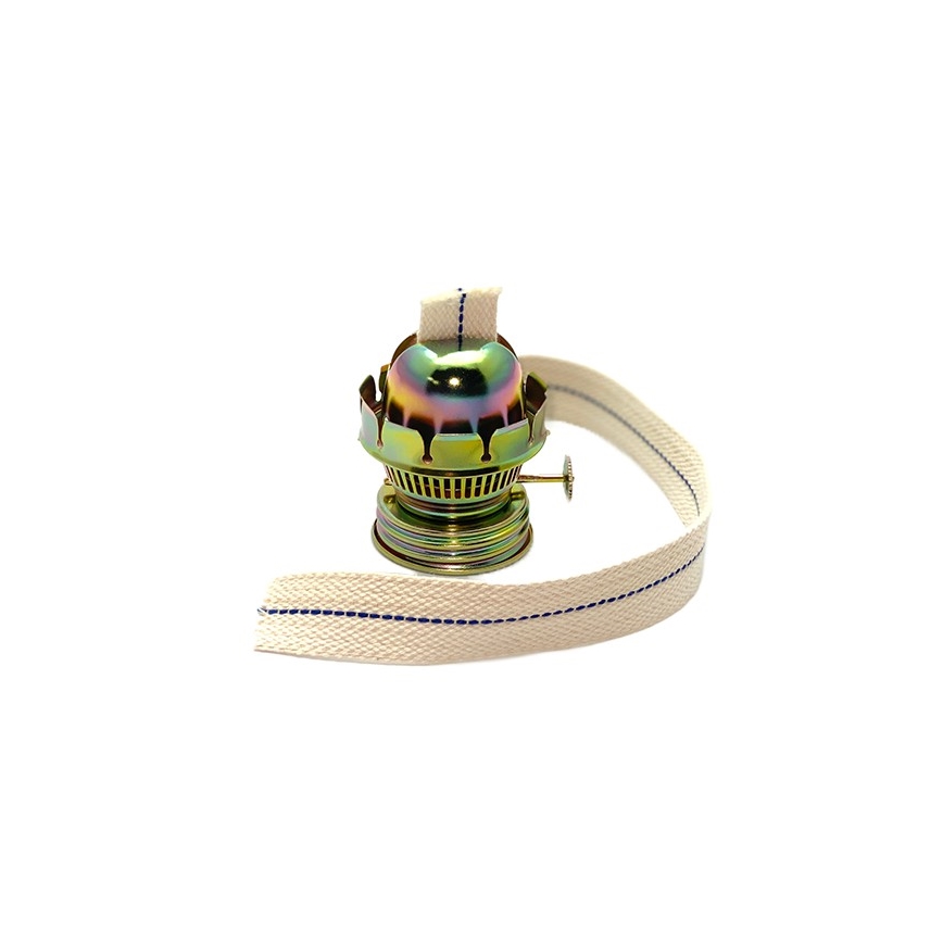 Petrolejová lampa KLÁRA 34 cm lesní zelená