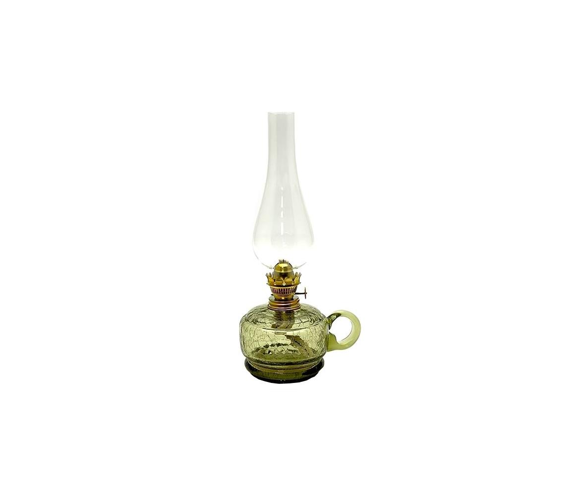 Floriánova huť Petrolejová lampa MONIKA 34 cm lesní zelená 