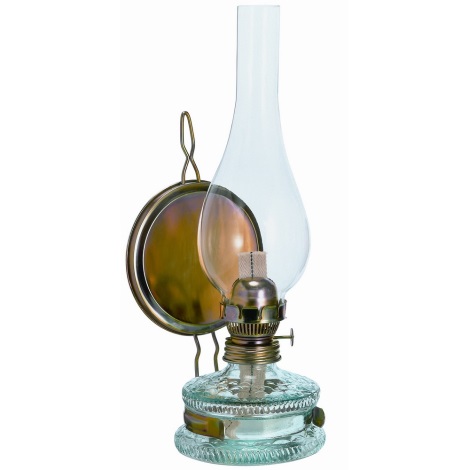 Petrolejová lampa - patentní 11” - plechové ”zrcadlo”