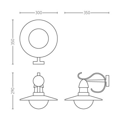 Philips 01816/30/PN - Venkovní svítidlo MYGARDEN TOPIARY 1xE27/60W/230V