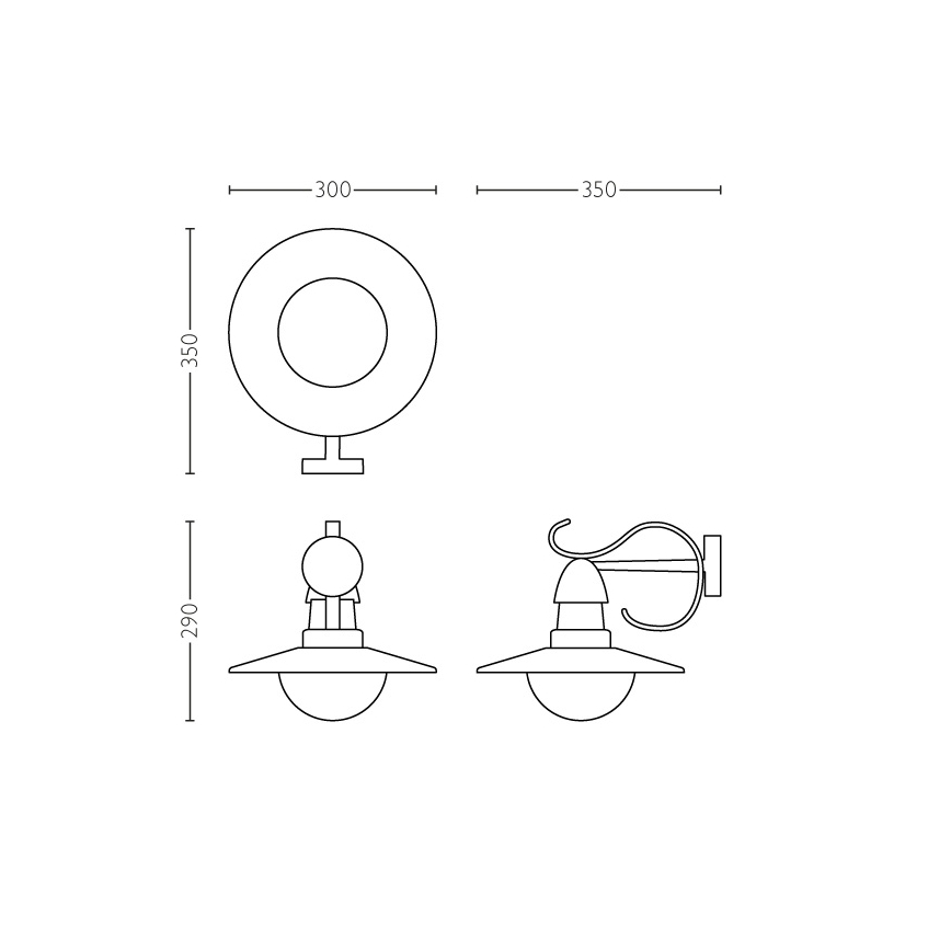 Philips 01816/30/PN - Venkovní svítidlo MYGARDEN TOPIARY 1xE27/60W/230V