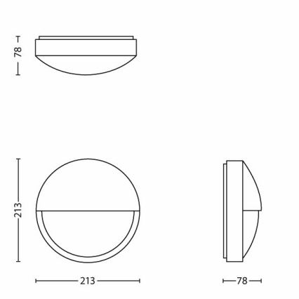 Philips - LED venkovní nástěnné svítidlo LED/6W IP44