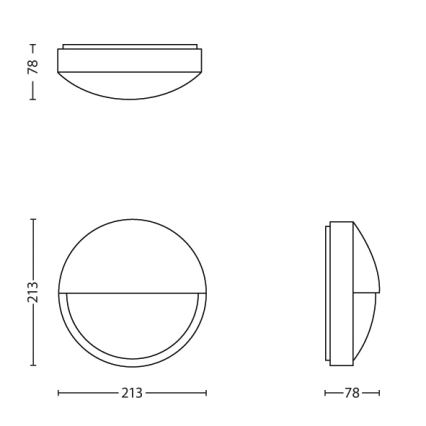 Philips - LED venkovní nástěnné svítidlo LED/6W IP44