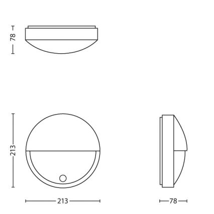 Philips - LED venkovní svítidlo s čidlem LED/6W IP44