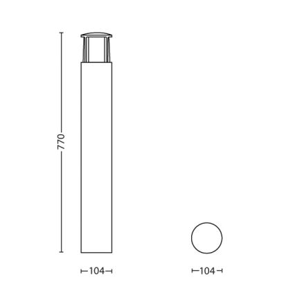 Philips - LED venkovní lampa 1xLED/6W/230V IP44