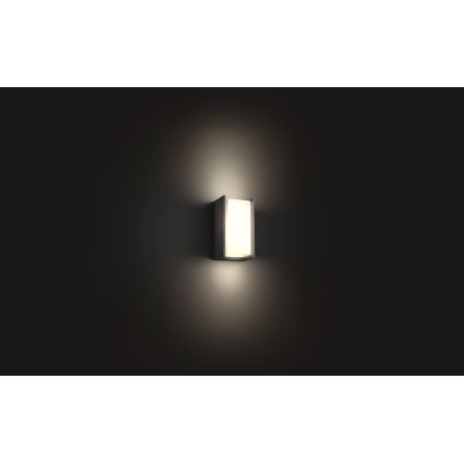 Philips 16472/93/P0 - LED Venkovní nástěnné svítidlo HUE TURACO 1xE27/9,5W/230V IP44