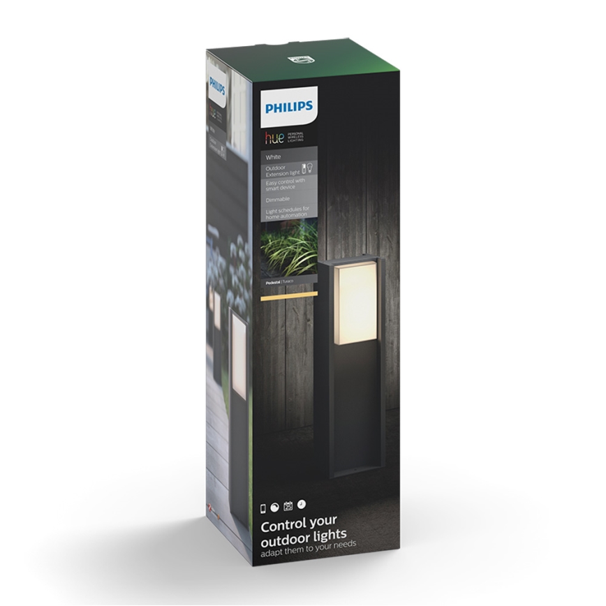 Philips 16473/93/P0 - LED Stmívatelná venkovní lampa HUE TURACO 1xE27/9,5W/230V