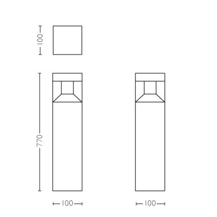 Philips - LED venkovní sloupkové svítidlo LED/8W IP44