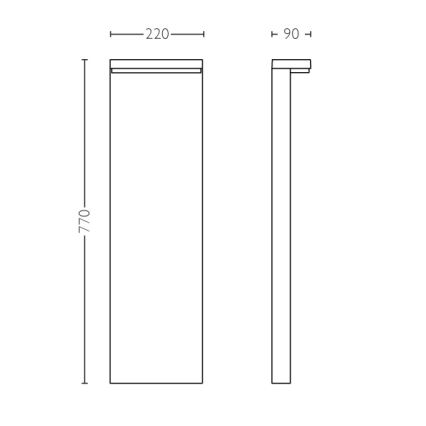 Philips - LED Venkovní lampa 2xLED/4,5W/230V IP44