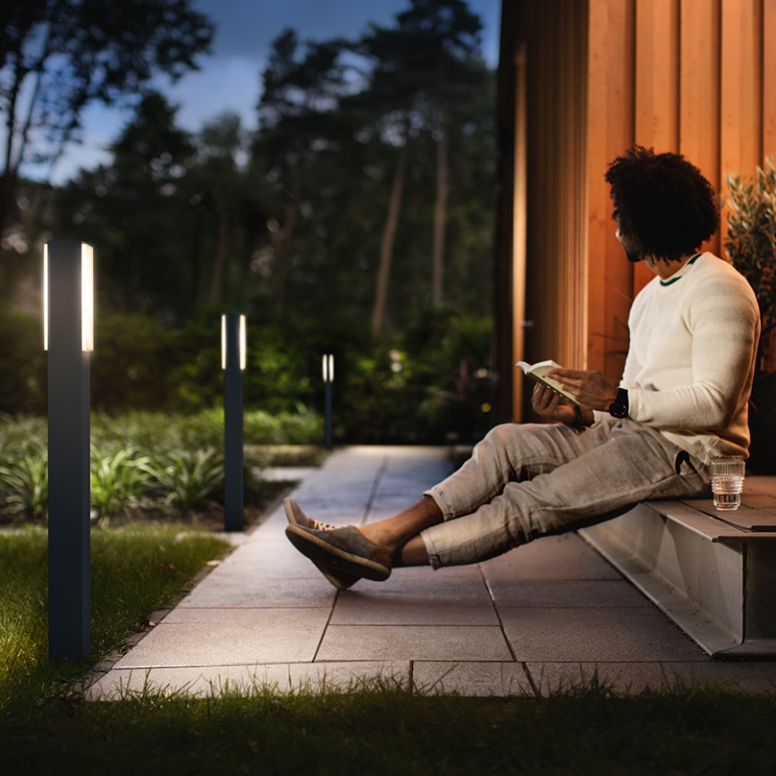 Philips 16489/93/P0 - Venkovní sloupkové světlo MYGARDEN STRATOSPHERE 2xLED/4,5W