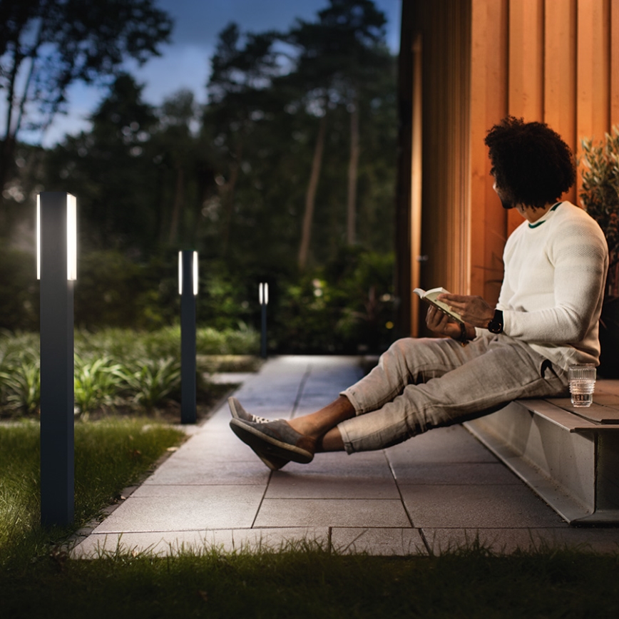 Philips 16489/93/P3 - Venkovní sloupkové světlo MYGARDEN STRATOSPHERE 2xLED/4,5W
