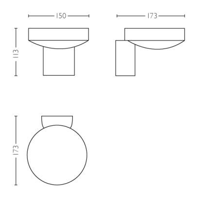 Philips - LED Venkovní nástěnné svítidlo  LED/8W IP44