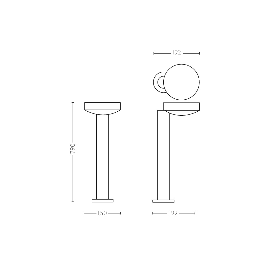 Philips 16493/47/P3 - LED Venkovní lampa COCKATOO LED/8W/230V IP44