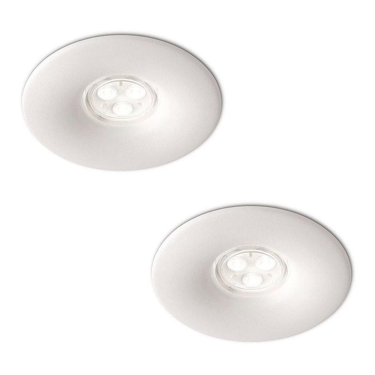 Philips 16861/31/16 - SADA 2x LED Koupelnové podhledové svítidlo LEDINO 2xLED/7,5W