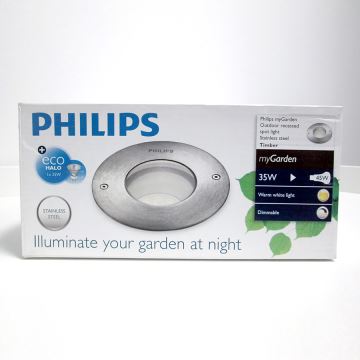 Philips 17074/47/16 - LED Venkovní nájezdové svítidlo MYGARDEN TIMBER GU10/3,5W