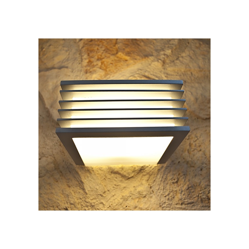Philips 17182/87/16 - Venkovní nástěnné svítidlo MYGARDEN SHADES 1xE27/15W/230V šedá