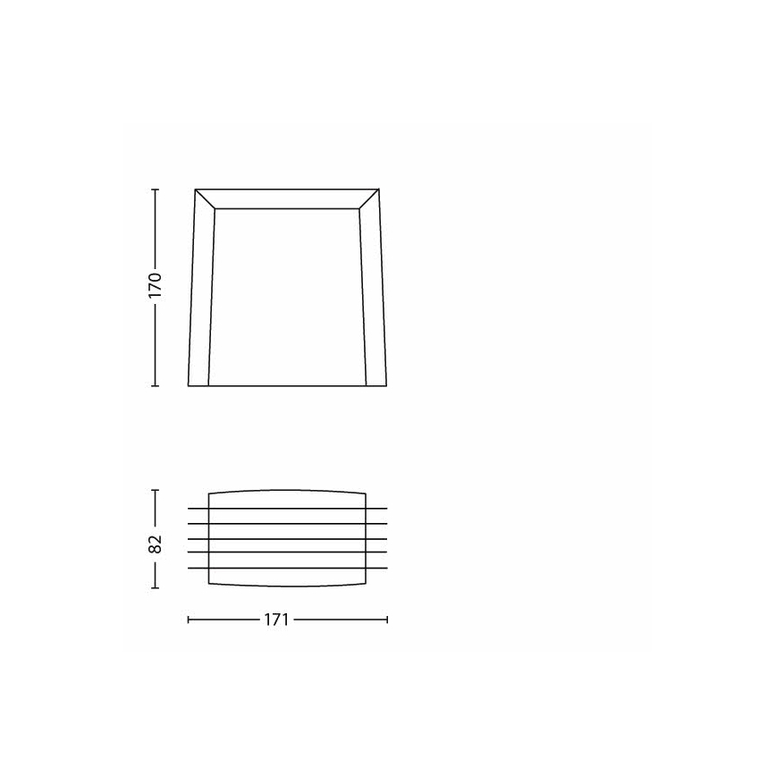 Philips 17182/87/16 - Venkovní nástěnné svítidlo MYGARDEN SHADES 1xE27/15W šedá IP44