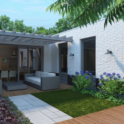 Philips 17207/93/16 - Venkovní nástěnné svítidlo MYGARDEN CEDAR 1xE27/15W/230V