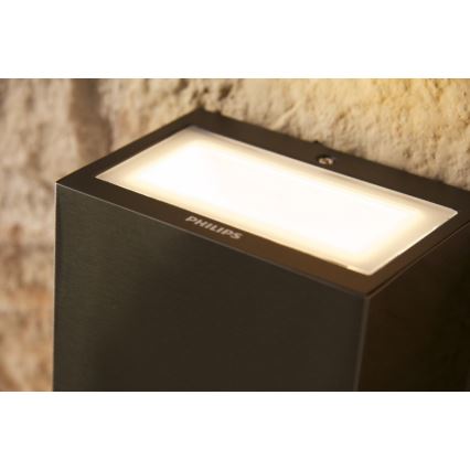 Philips 17209/47/16 - Venkovní nástěnné svítidlo FLAGSTONE 3xLED/1W/230V IP44