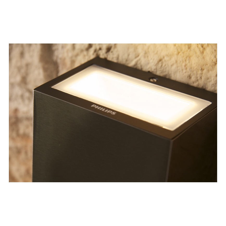 Philips 17209/47/16 - Venkovní nástěnné svítidlo FLAGSTONE 3xLED/1W/230V IP44