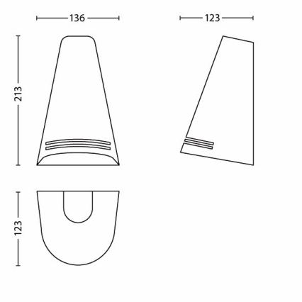 Philips 17226/47/16 - Venkovní nástěnné svítidlo MYGARDEN WOODS 1xE27/15W/230V IP44