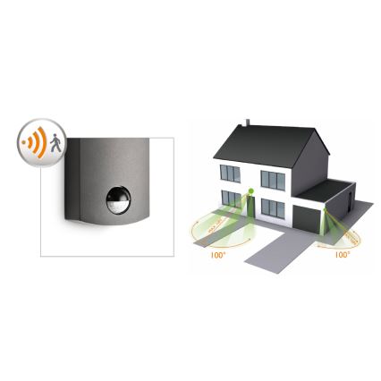 Philips 17239/93/16 - LED Senzorové venkovní svítidlo MYGARDEN FREEDOM 1xLED/3W IP44