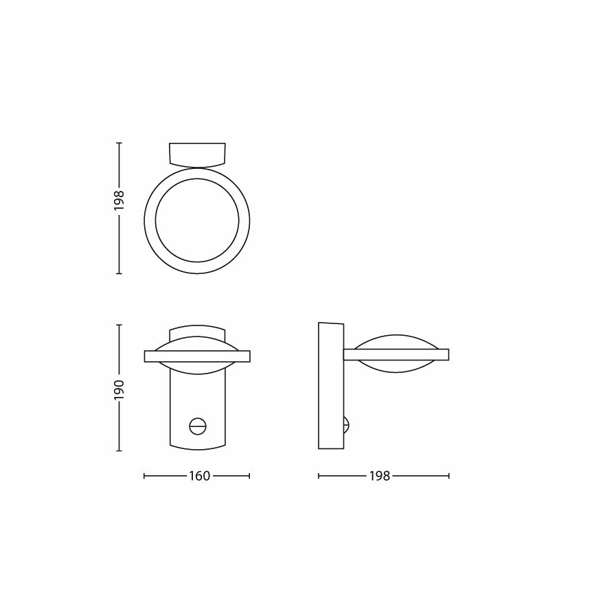 Philips 17239/93/16 - LED Senzorové venkovní svítidlo MYGARDEN FREEDOM 1xLED/3W IP44