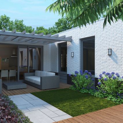 Philips 17249/06/16 - Venkovní nástěnné svítidlo MYGARDEN NECTAR 1xE27/20W/230V
