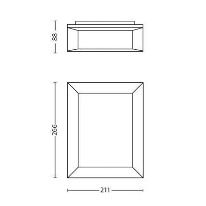 Philips - Venkovní nástěnné svítidlo 1xLED/6W/230V IP44