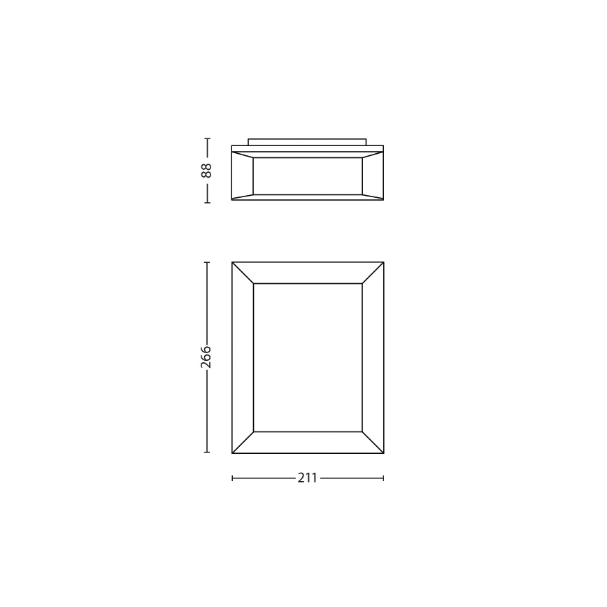 Philips 17293/93/16 - Venkovní nástěnné svítidlo MYGARDEN KARP 1xLED/6W/230V