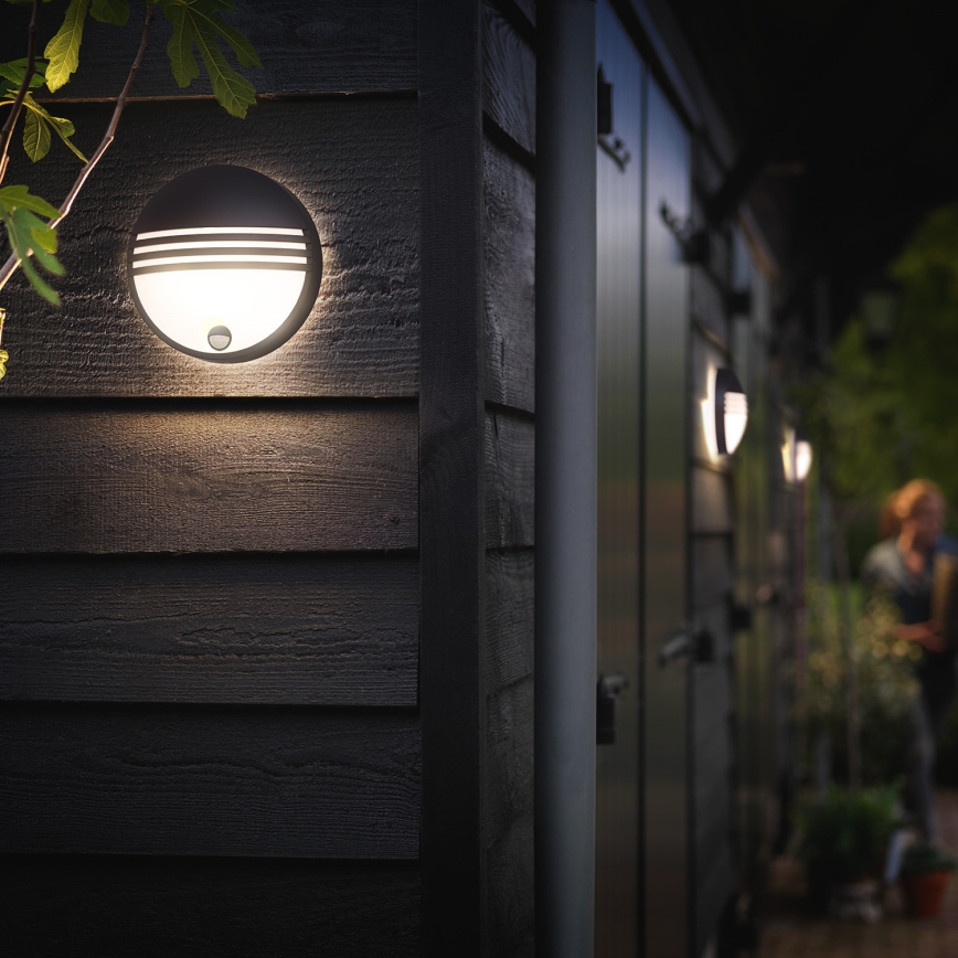 Philips 17297/30/16 - Venkovní senzorové svítidlo MYGARDEN YARROW 1xLED/6W/230V
