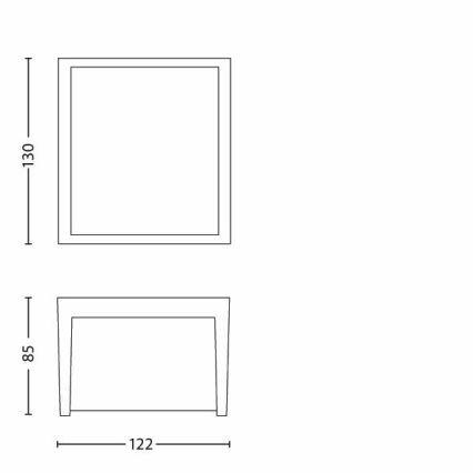 Philips - LED Venkovní nástěnné svítidlo LED/3W/230V IP44 2700K