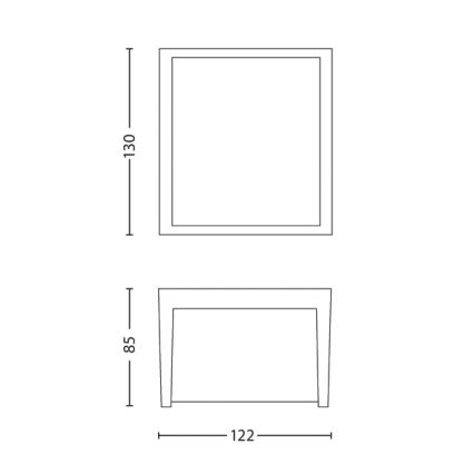 Philips - LED Venkovní nástěnné svítidlo LED/3W/230V IP44 4000K