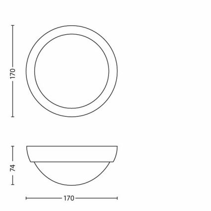 Philips - LED Venkovní svítidlo 1xLED/3,5W IP44